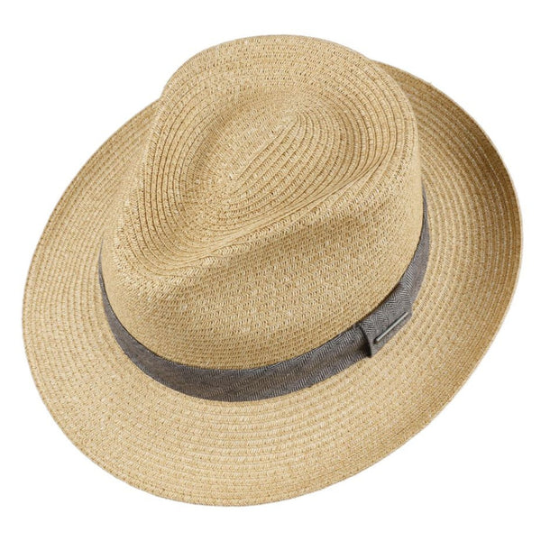 The Hat Shop Stetson 'Lintano' Fedora Toyo Straw Hat Natural