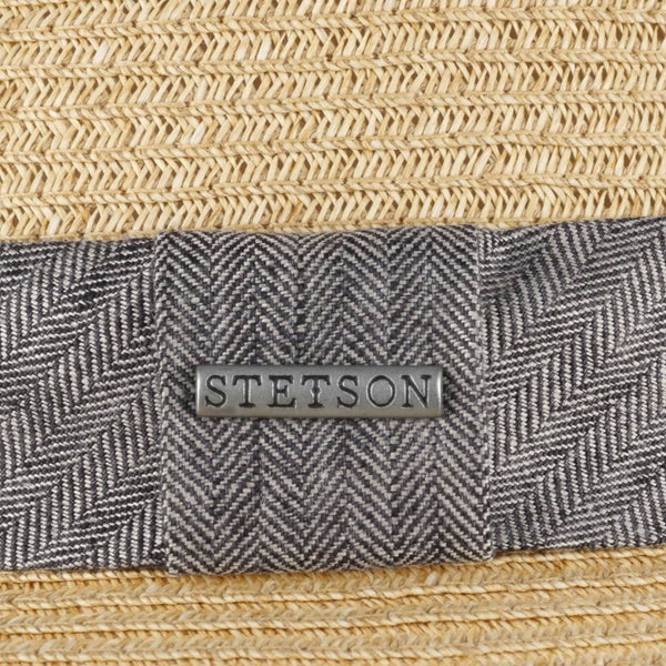 The Hat Shop Stetson 'Lintano' Fedora Toyo Straw Hat Natural