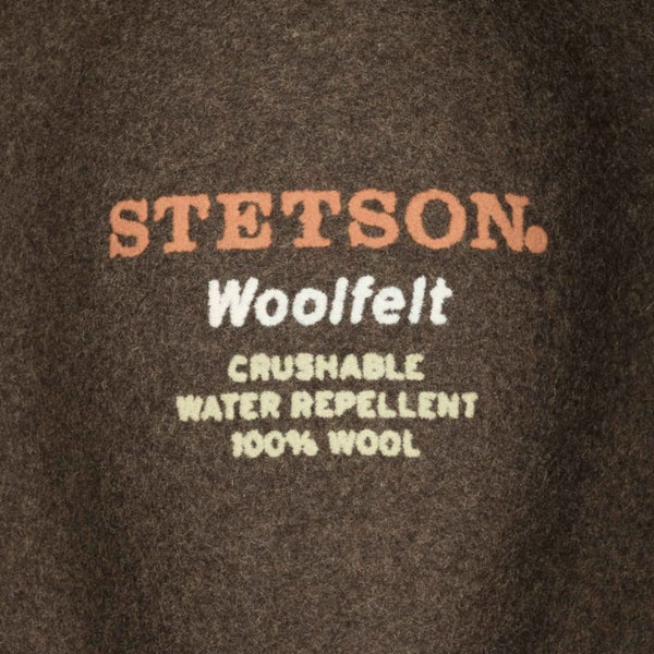 The Hat Shop Stetson Powell Traveller Fedora Brown