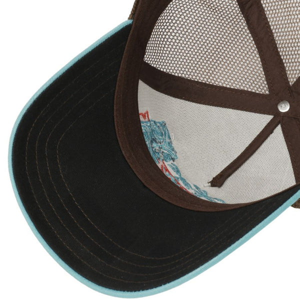 The Hat Shop  Stetson Tiki Lounge Trucker Cap 'Brown"