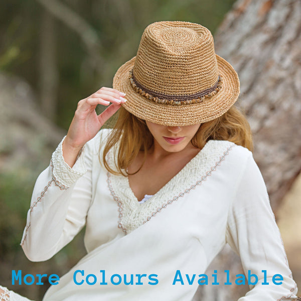 The Hat Shop Ladies Wallaroo 'Tahiti' Raffia Sun Hat Lifestyle