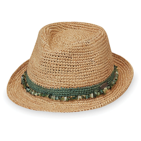The Hat Shop Ladies Wallaroo 'Tahiti' Raffia Sun Hat Sage
