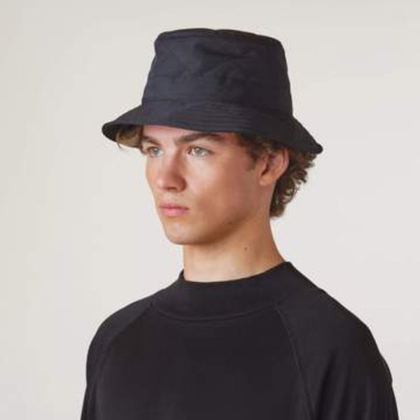 The Hat Shop Tilley Quilted Bucket Hat Black