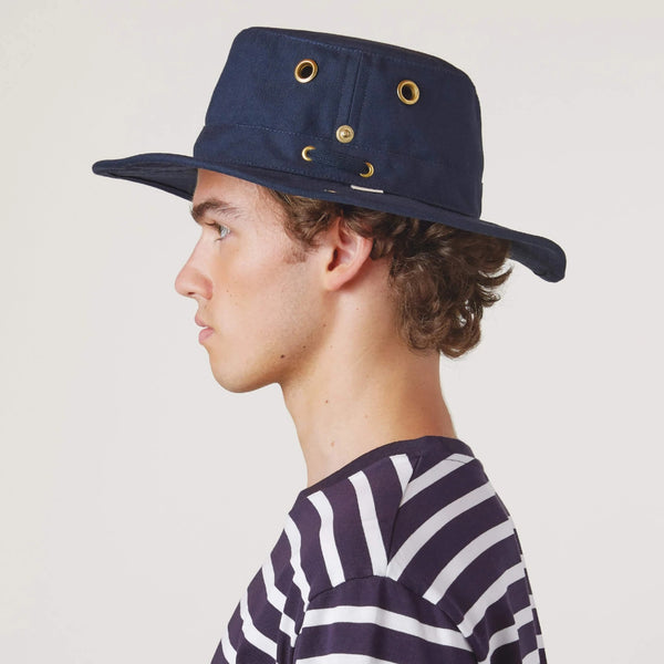 The Hat Shop Tilley T3 Cotton Duck UPF50+ Sun Hat Dark Navy