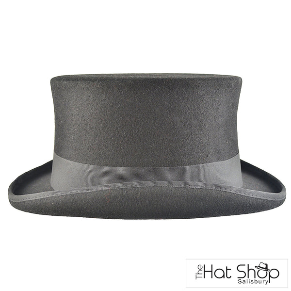 The Hat Shop Wool Top Hat Black