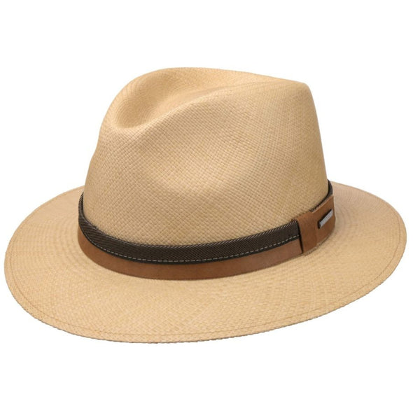 The Hat Shop Stetson 'Vermaron' Traveller Genuine Panama Hat Natural