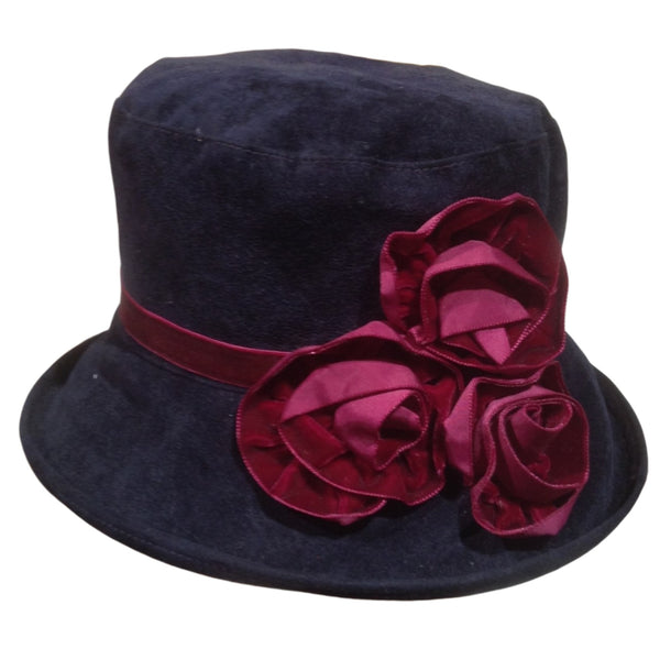 The Hat Shop Ladies Peak & Brim 'Verity' Waterproof Hat  Navy