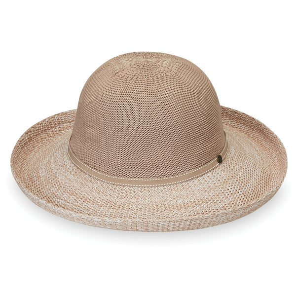 The Hat Shop Ladies Wallaroo 'Victoria Two Toned' Sun Hat Latte