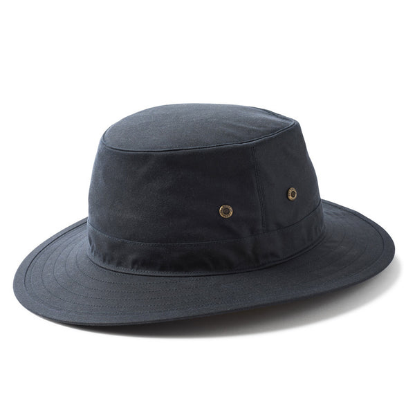 The Hat Shop Failsworth Water Resistant British Wax Traveller, Navy