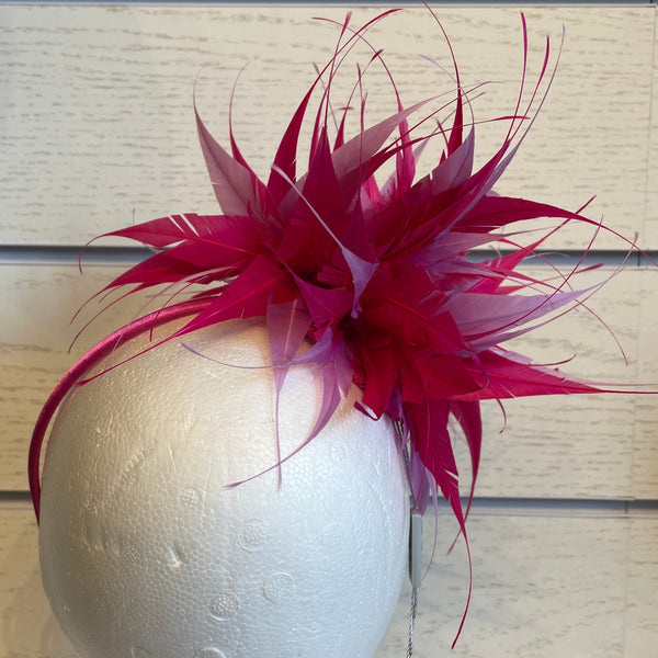 The Hat Shop Showpiece Feather Flower on Headband