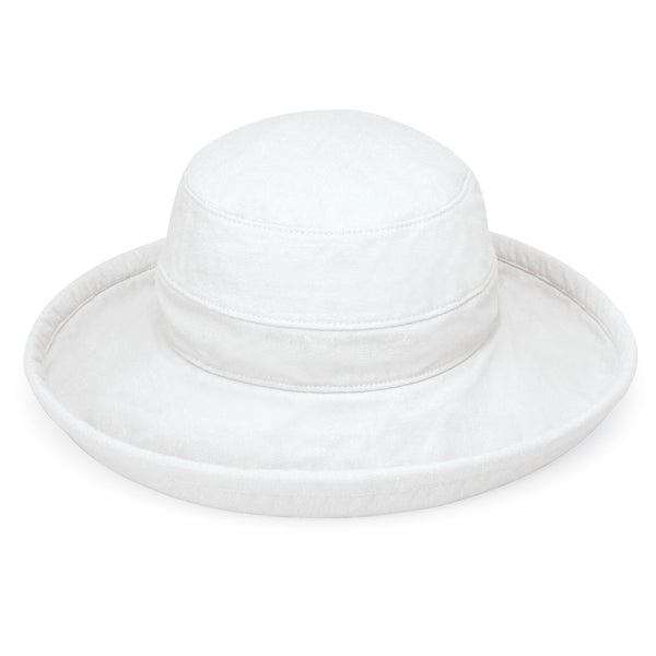 The Hat Shop Ladies Wallaroo 'Canvas Casual Traveler' Sun Hat UPF50+ White
