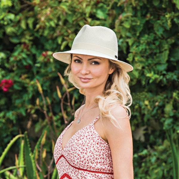 The Hat Shop Ladies Wallaroo 'Caroline' Sun Hat UPF50+ Ivory