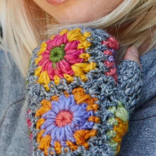 The Hat Shop Pachamama Woodstock Wool Handwarmers Bright