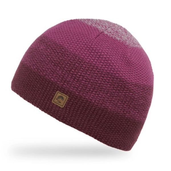 The Hat Shop Sunday Afternoons Merino Wool Atlas Beanie Hat Purple Sunrise