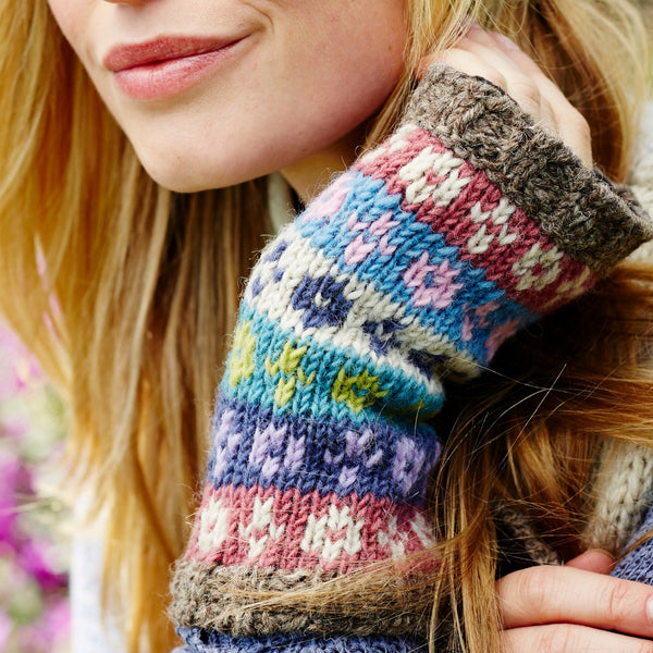 The Hat Shop Ladies Pachamama Bloomsbury Lined Wool Handwarmers