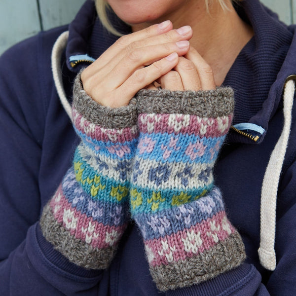 The Hat Shop Ladies Pachamama Bloomsbury Lined Wool Handwarmers