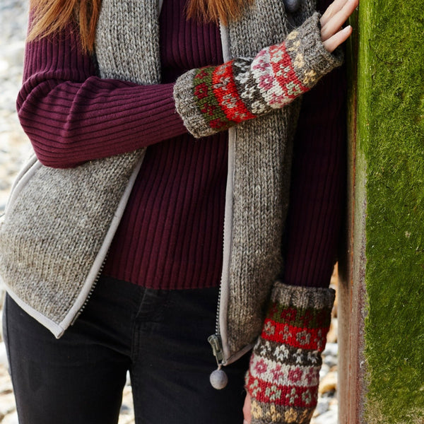 The Hat Shop Ladies Pachamama Bloomsbury Lined Wool Handwarmers Warm