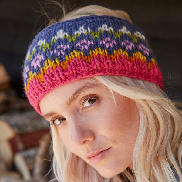 The Hat Shop Pachamama Clifden Wool Headband Denim