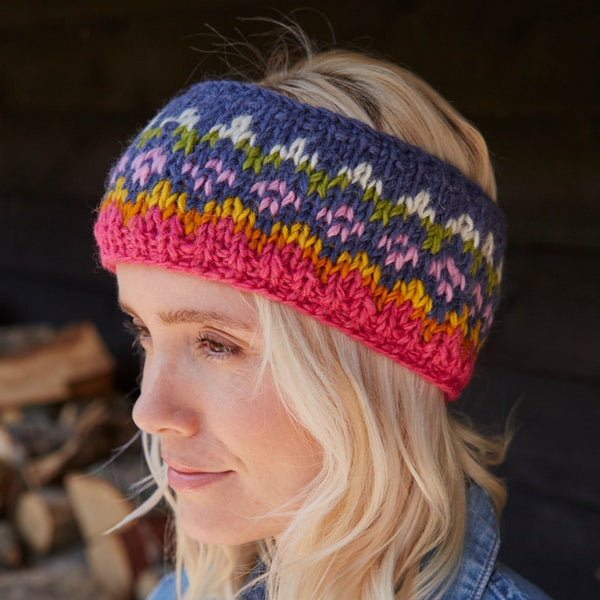 The Hat Shop Pachamama Clifden Wool Headband Denim
