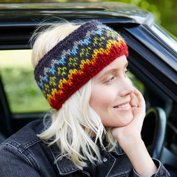 The Hat Shop Pachamama Clifden Wool Headband Charcoal