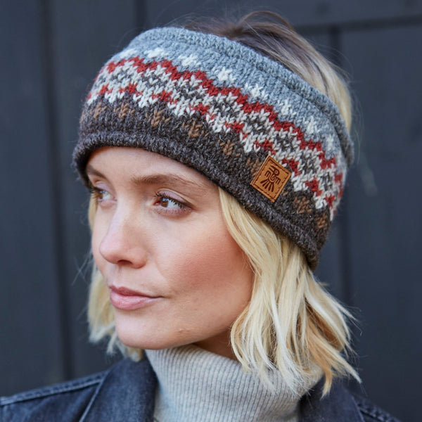 The Hat Shop Pachamama Elgin Wool Headband Grey