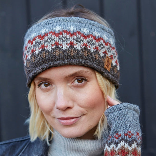 The Hat Shop Pachamama Elgin Wool Headband Grey