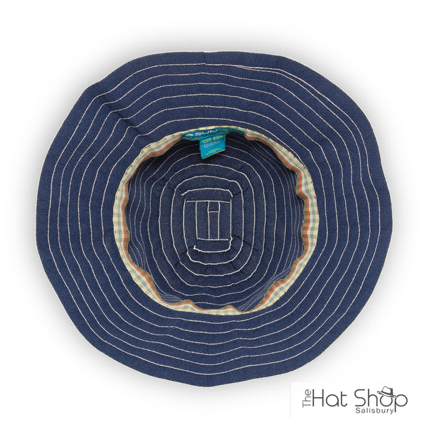 The Hat Shop Sunday Afternoons Emma Sun Hat Navy