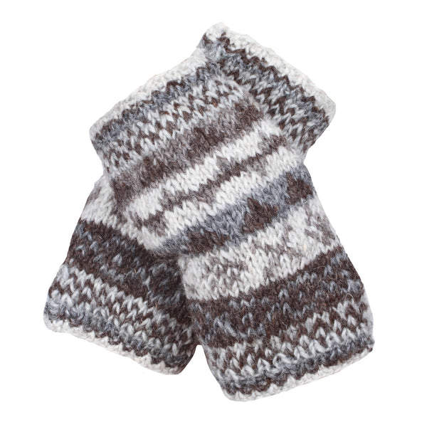 The Hat Shop Ladies Pachamama Finisterre Lined Wool handwarmers Natural