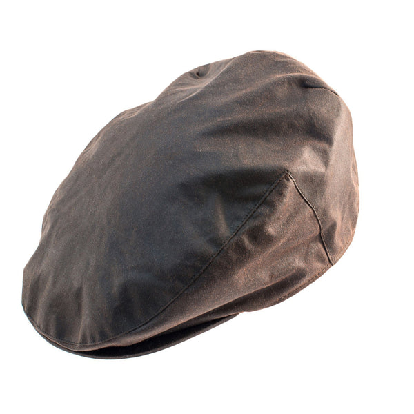 The Hat Shop Heather Wax flat cap Brown
