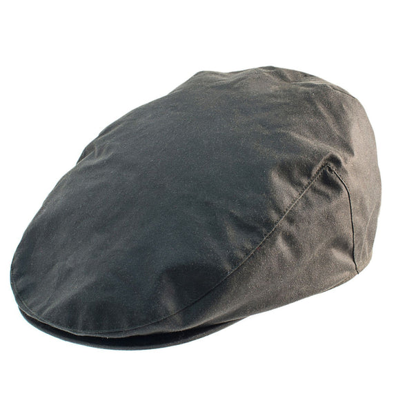 The Hat Shop Heather Wax flat cap Olive