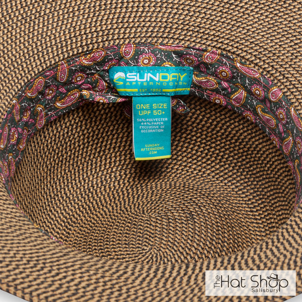 The Hat Shop Salisbury Sunday Afternoons Ladies Luna Sun Hat Brindle