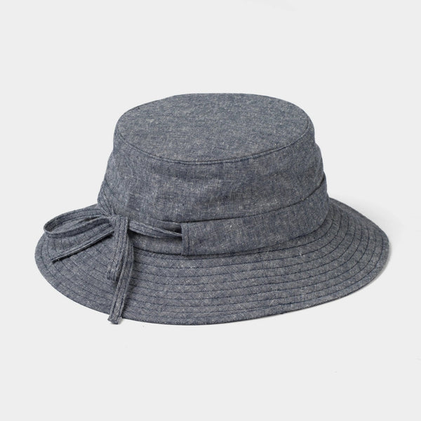 The Hat Shop Ladies Tilley Mash Up Bucket Sun Hat UPF50+ Navy Marine