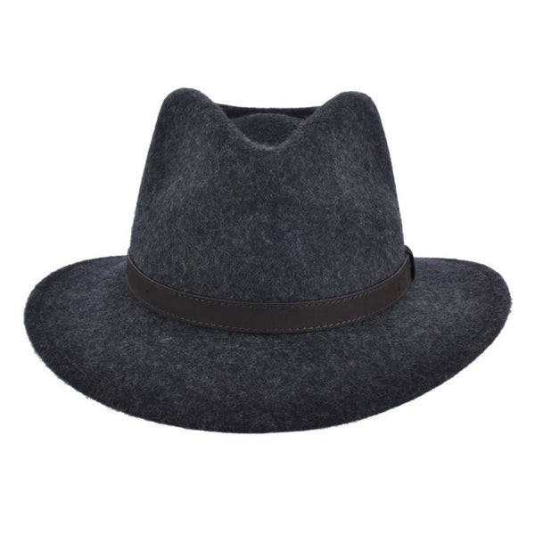 The Hat Shop Maz Wool Grey Mix Fedora