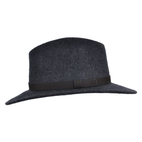 The Hat Shop Maz Wool Grey Mix Fedora