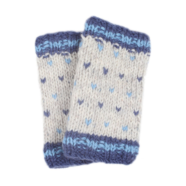 The Hat Shop Pachamama Bantry Bay Wool Handwarmers Blue