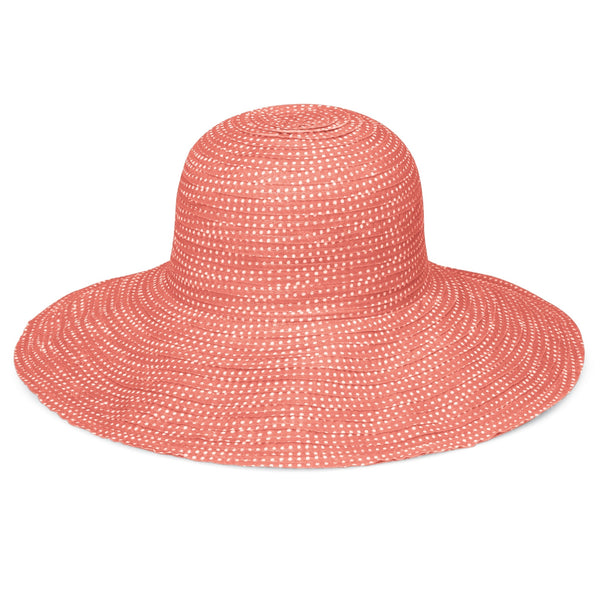 The Hat Shop Ladies Wallaroo 'Scrunchie' Sun Hat UPF50+ Coral