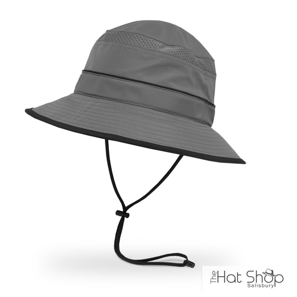 The Hat Shop Sunday Afternoons Solar Bucket Sun Hat Charcoal