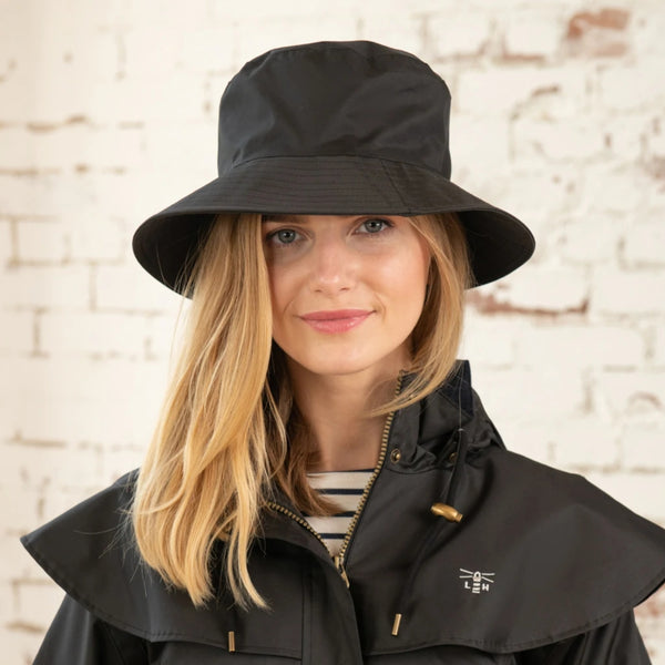 The Hat Shop Lighthouse 100% Waterproof Storm Hat Black