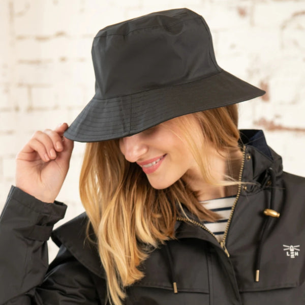 The Hat Shop Lighthouse 100% Waterproof Storm Hat Black