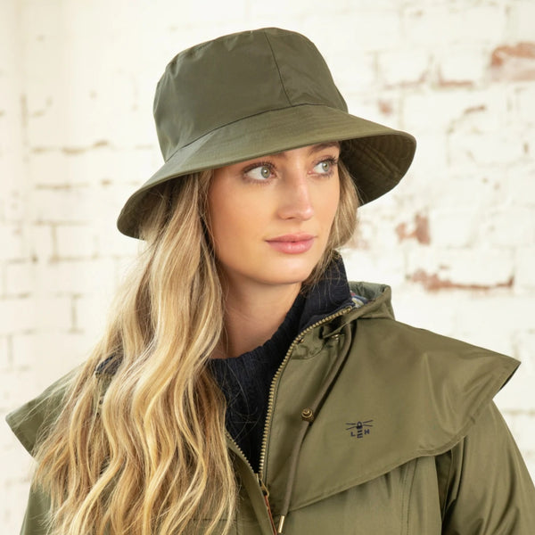 The Hat Shop Lighthouse 100% Waterproof Storm Hat Fern