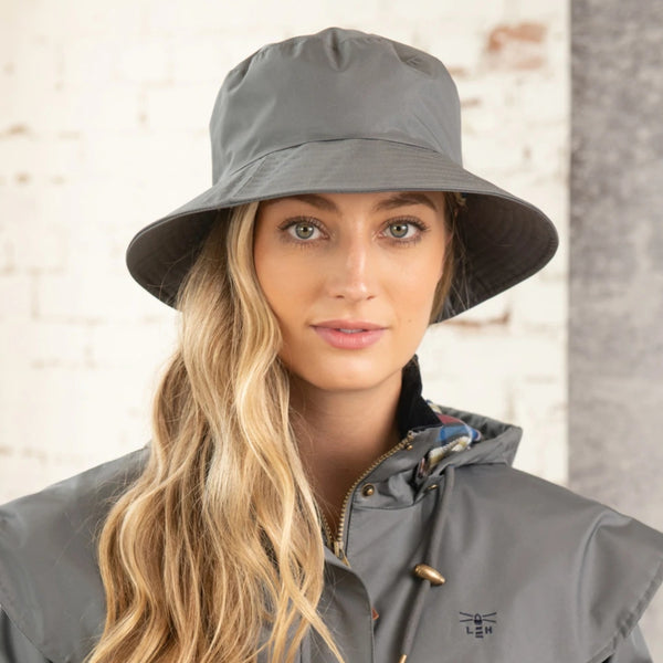 The Hat Shop Lighthouse 100% Waterproof Storm Hat Grey
