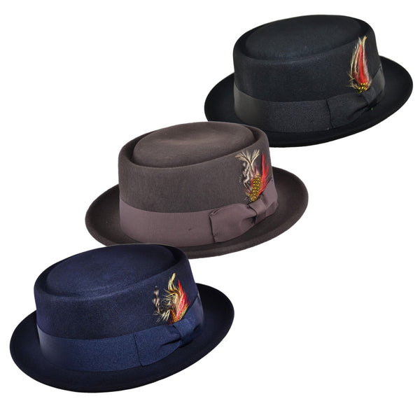 The Hat Shop Wool Felt Pork Pie Hat