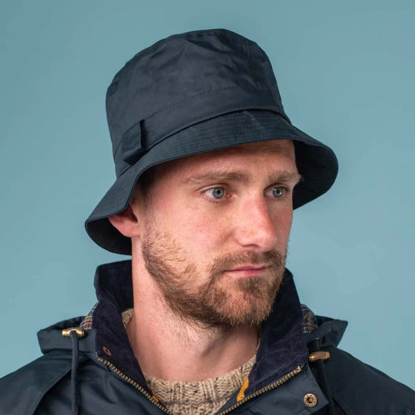 The Hat Shop Lighthouse 100% Waterproof York Rain Hat Navy