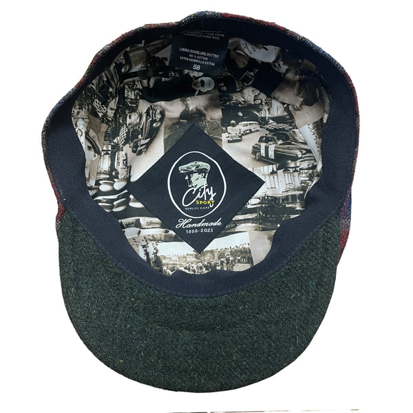 The Hat Shop City Sport Green Peak Lining