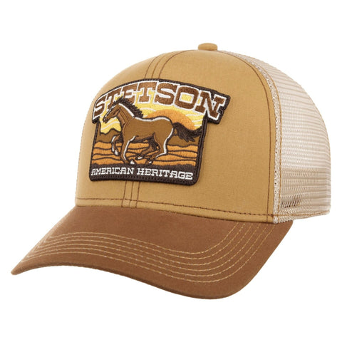 The Hat Shop Salisbury Stetson American Heritage Horse Trucker Cap