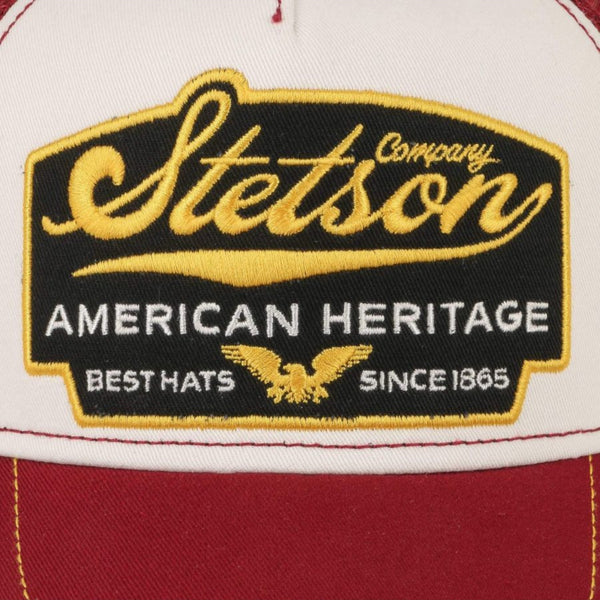 The Hat Shop Stetson American Heritage Trucker Cap 'Bordeaux' 