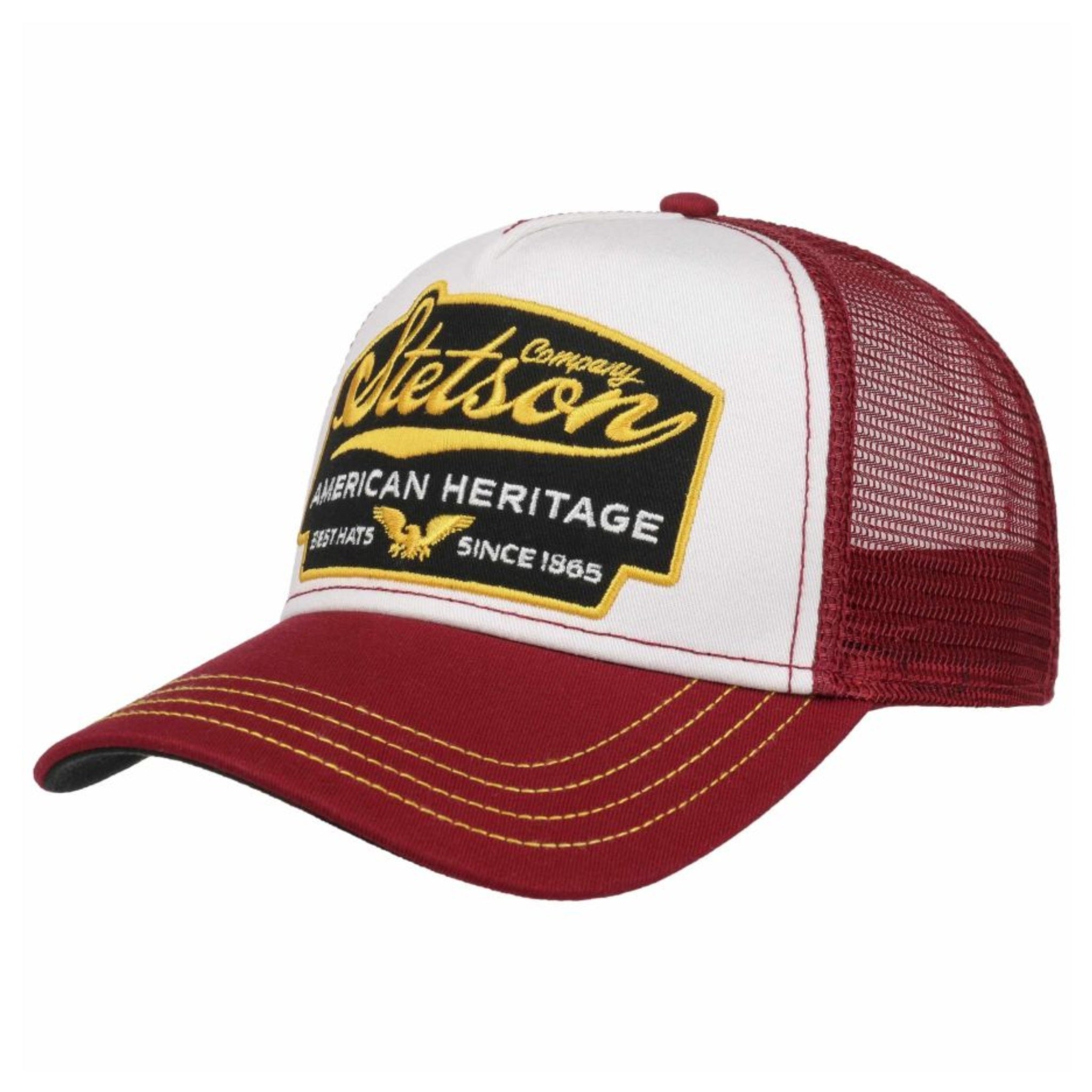 The Hat Shop Stetson American Heritage Trucker Cap 'Bordeaux' 