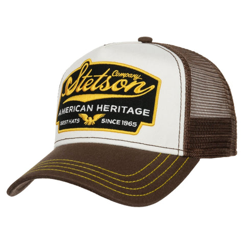 The Hat Shop Stetson American Heritage Trucker Cap 'Brown'