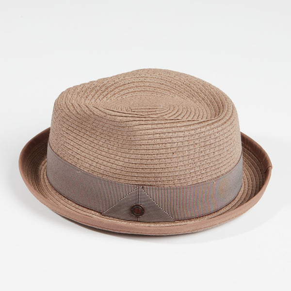 The Hat Shop Dasmarca Summer Stingy Brim Trilby Hat 'Mocha'