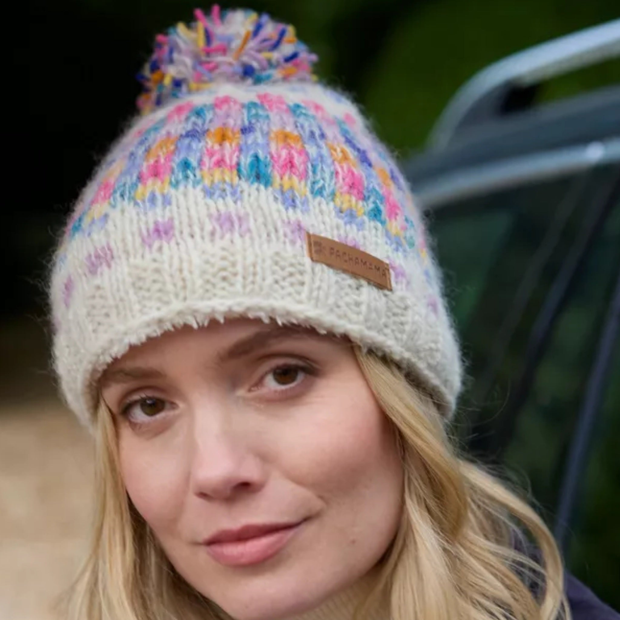 The Hat Shop Arundel Bobble Beanie Oatmeal